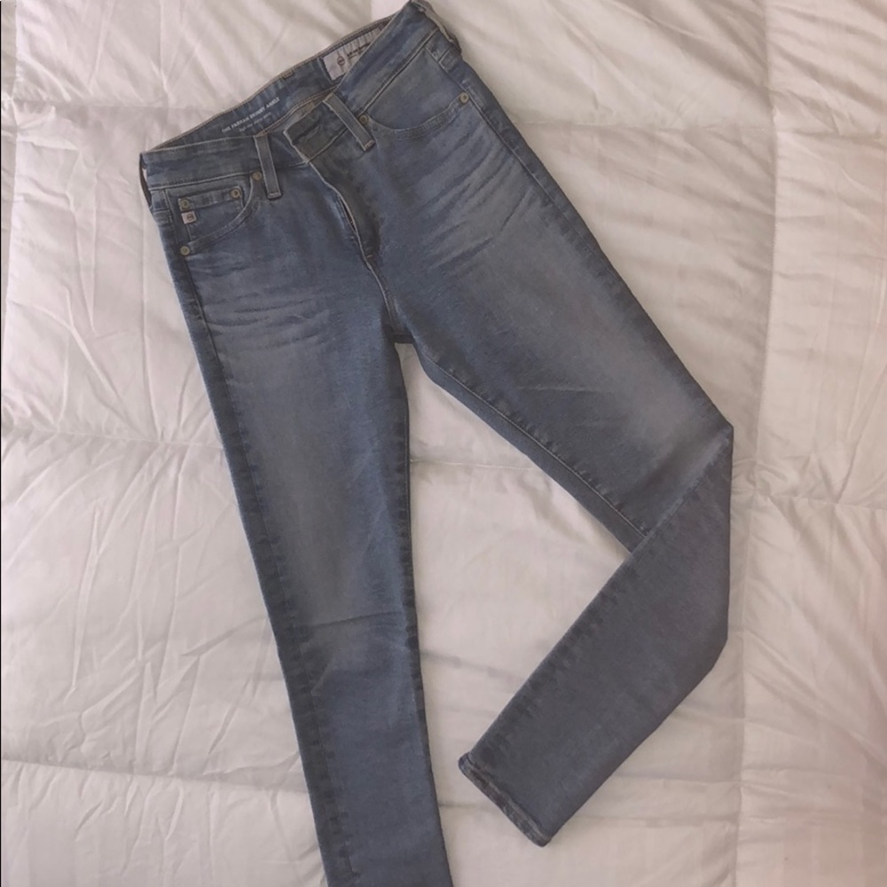 AG Farrah Skinny Ankle - High Rise / Light Wash